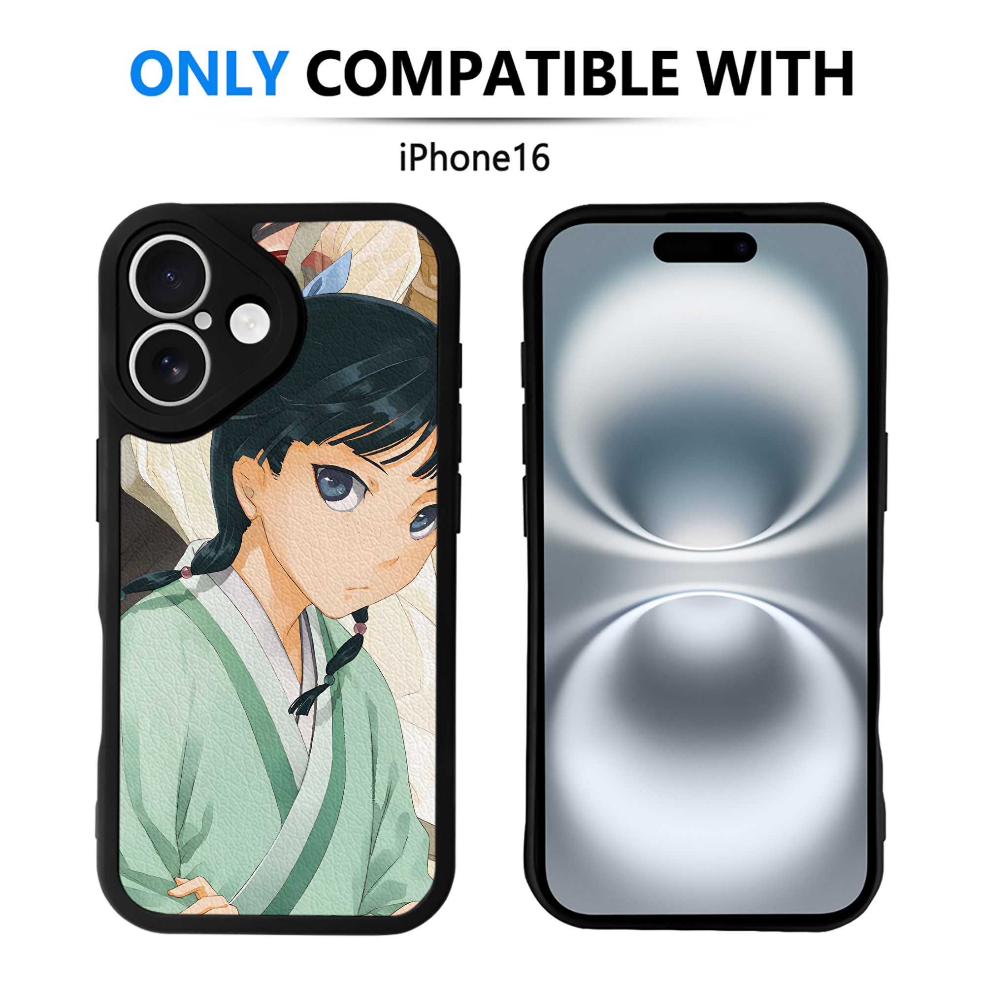 薬屋のひとりごと The Apothecary Diaries 【iPhone 16シリーズ対応】シリコンスマホケース（レザー調） 材質：シリコン